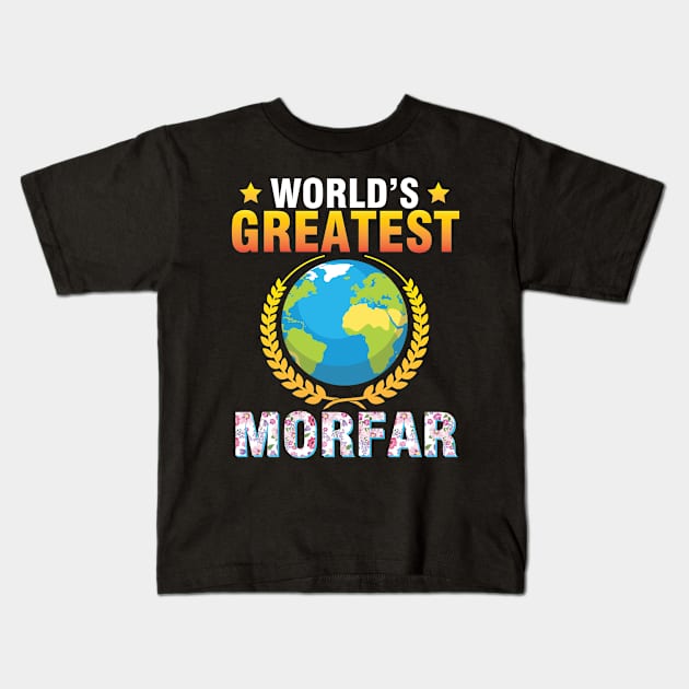 World's Greatest Morfar Happy To Me Mother Father Dad Mommy Kids T-Shirt by Cowan79